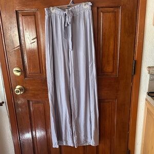 Light Blue Wide-Leg Pants